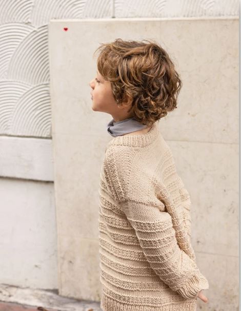 Sandnes Opskrift / 2405 Sommerbarn / Nr. 4 Fillip Sweater Junior