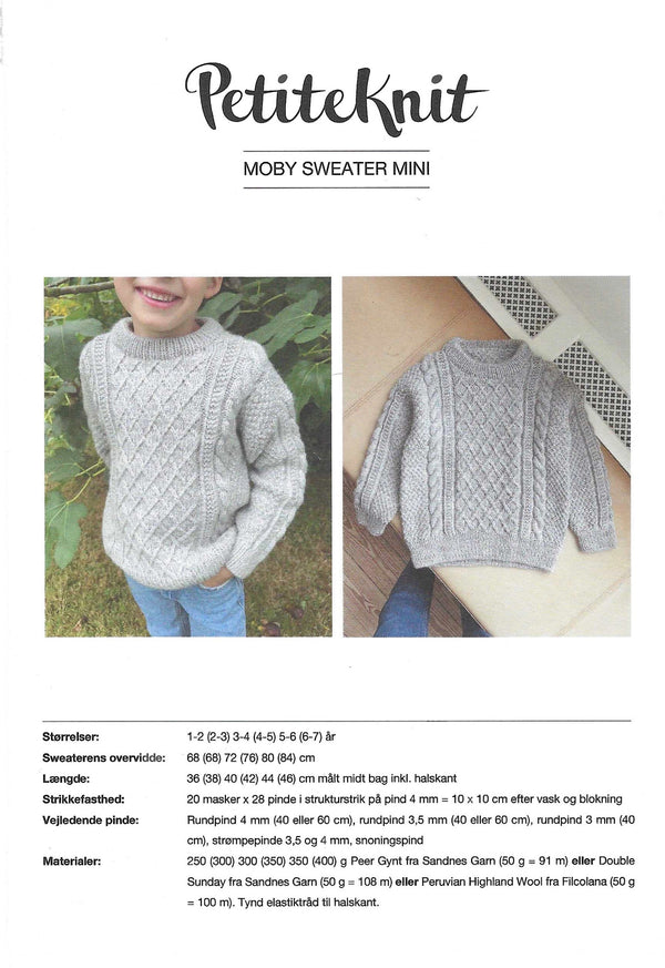 Moby Sweater Mini   - PetiteKnit opskrift