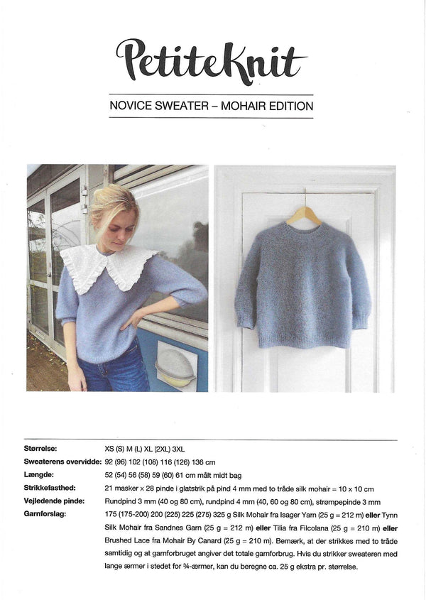 Novice Sweater – Mohair Edition - PetiteKnit opskrift