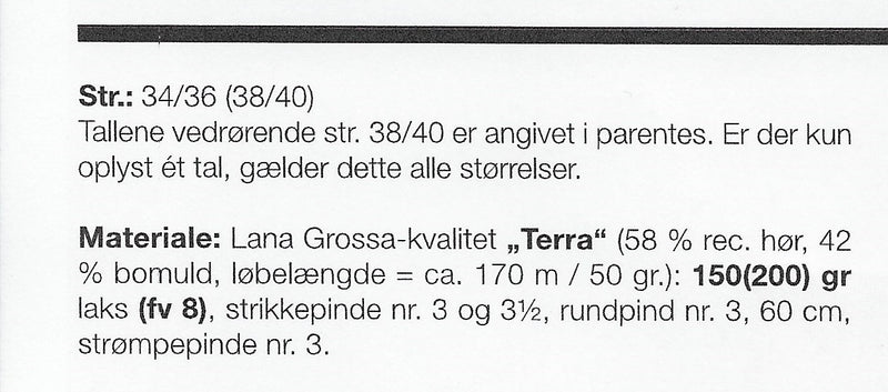 Lana Grossa opskrift - Terra - Top med spaghetti stropper
