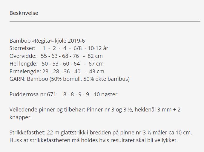 Viking opskrift hæfte 2019 - Børn 2-12 år Bamboo / Merino