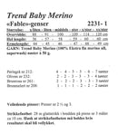 Viking opskrift hæfte 2231 - Dame Baby Merino