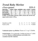 Viking opskrift hæfte 2231 - Dame Baby Merino