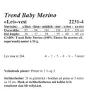 Viking opskrift hæfte 2231 - Dame Baby Merino