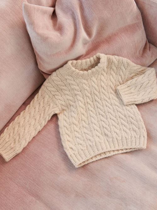 Sandnes Opskrift / 2401 Mykt til Barn/ Nr. 1 Bonnie Sweater Junior