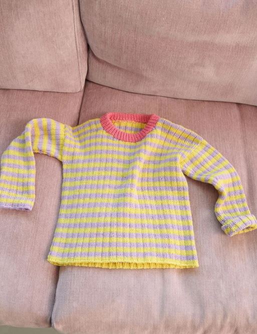 Sandnes Opskrift / 2401 Mykt til Barn/ Nr. 2 Sedrick Sweater Junior