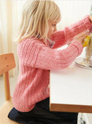 Sandnes Opskrift / 2401 Mykt til Barn/ Nr. 4 Finnick Sweater Junior