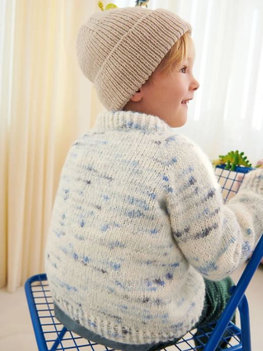 Sandnes Opskrift / 2401 Mykt til Barn/ Nr. 5 Debutant Sweater Junior