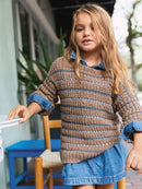 Sandnes Opskrift / 2405 Sommerbarn / Nr. 3 Sebbe Sweater Junior