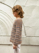 Sandnes Opskrift / 2405 Sommerbarn / Nr. 3 Sebbe Sweater Junior