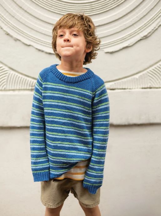 Sandnes Opskrift / 2405 Sommerbarn / Nr. 7 Collin Sweater Junior