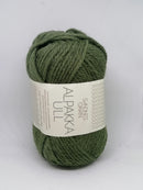 Armygrøn Alpakka Ull