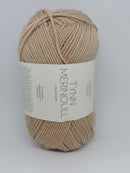 Beige Tynn Merinould