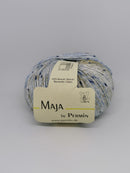 Maja - Blå/beige meleret