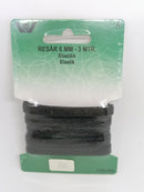 Elastik 6mm - 3m - Sort