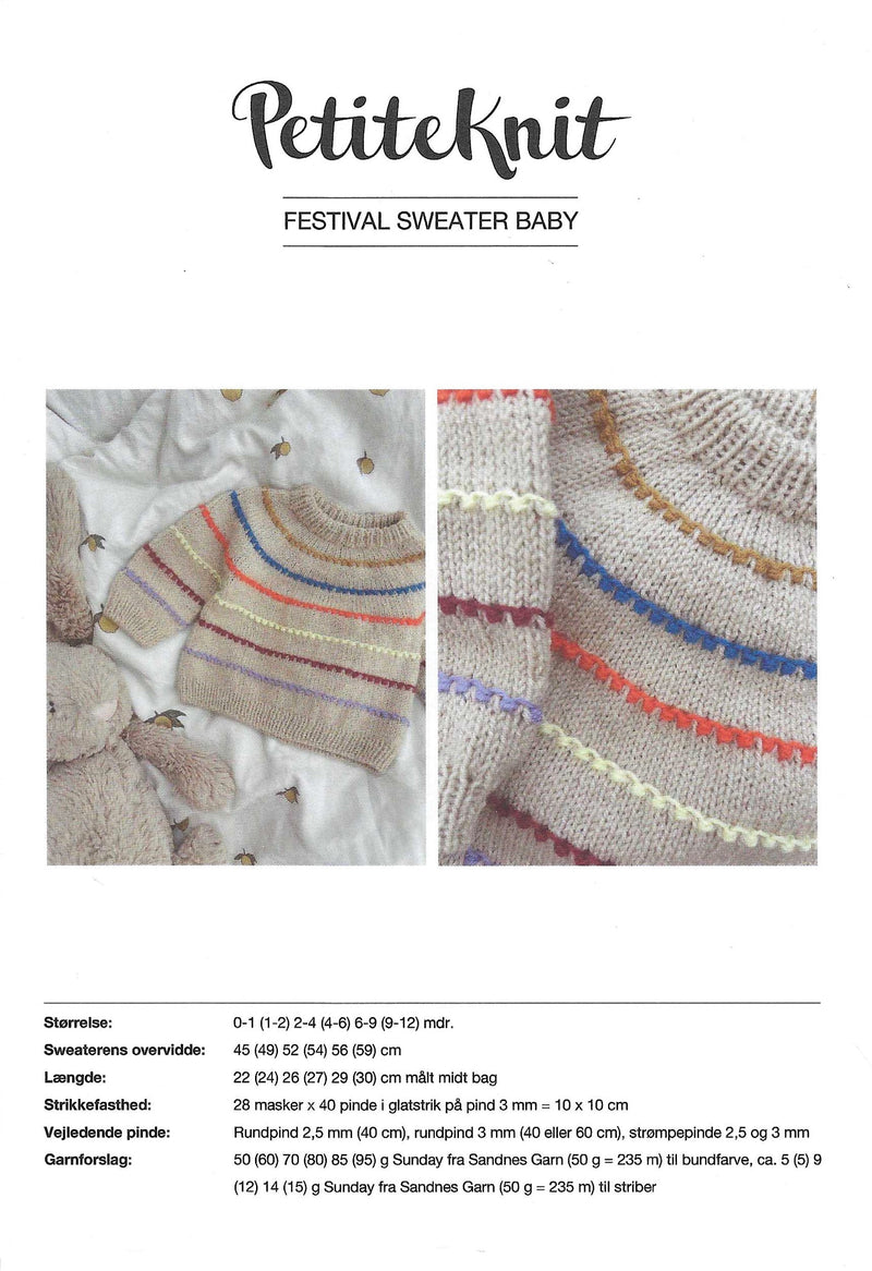 Festival Sweater Baby - PetiteKnit opskrift