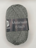 Meilenweit 8-fach 150g - Gråmeleret