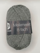 Meilenweit 8-fach 150g - Gråmeleret