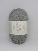 Gråmeleret Mini Alpakka