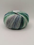 Cool Wool 4 Socks - grøn-lys petrol-mørk petrol