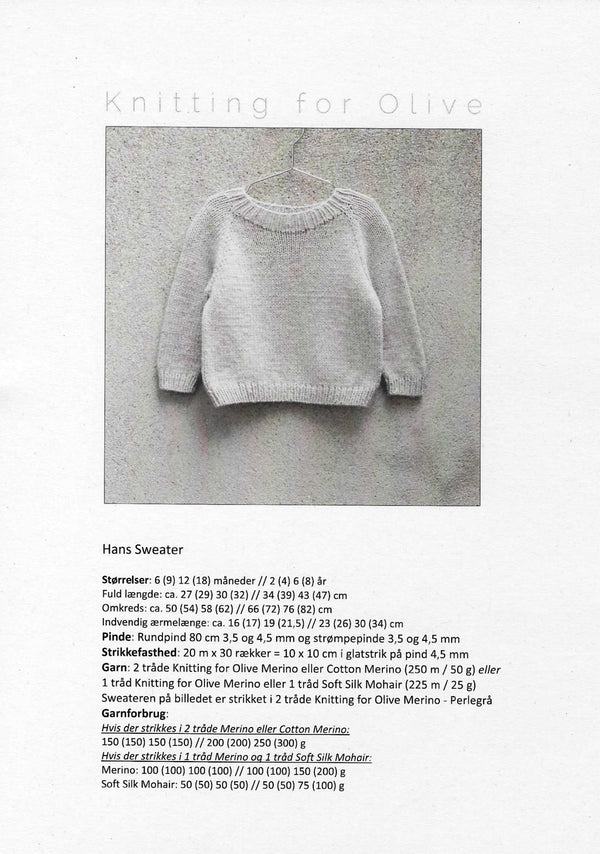 Hans Sweater  - Knitting for Olive opskrift