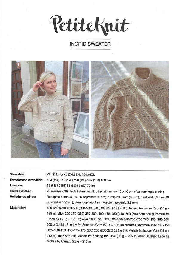 Ingrid Sweater - PetiteKnit opskrift