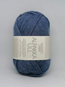 Jeans blå Alpakka Ull