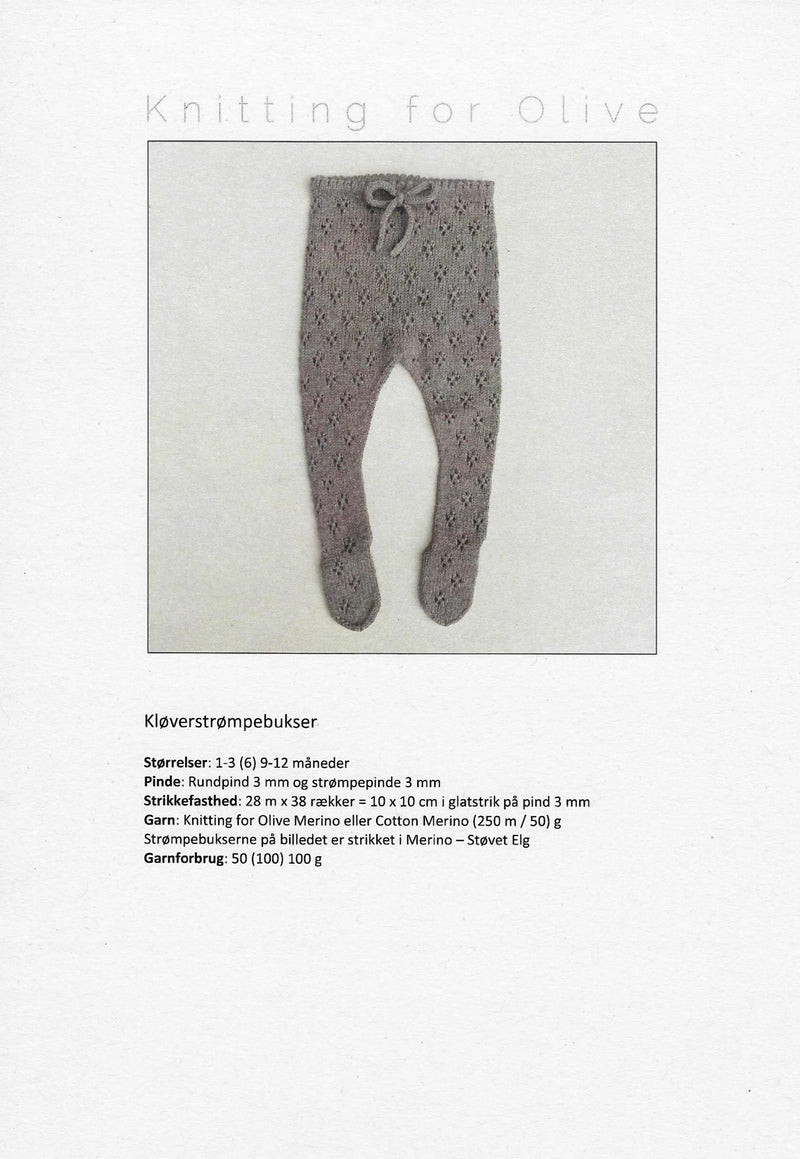 Kløverstrømpebukser - Knitting for Olive opskrift