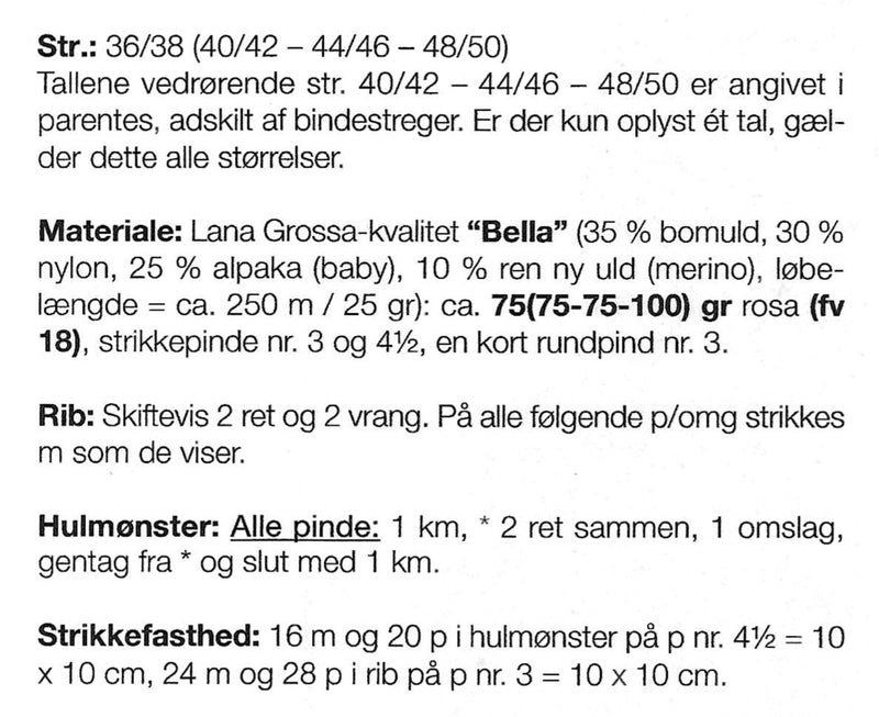 Lana Grossa opskrift - Kortærmet bluse  - Bella Model 02 Lookbook 16