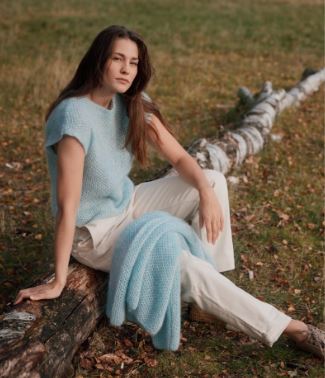 Lana Grossa opskrift - Kortærmet bluse  - Bella Model 03 Lookbook 16
