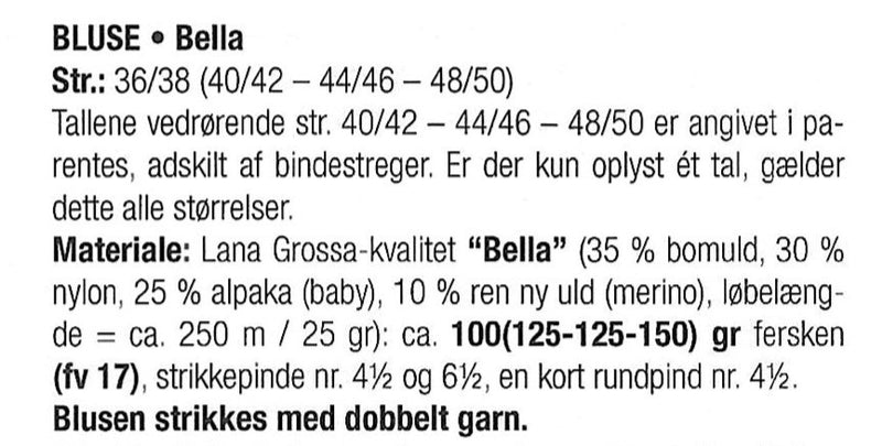 Lana Grossa opskrift - Bluse  - Bella Model 10 Lookbook 16