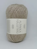 Lys beige meleret Alpakka Følgetråd