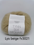 Lys beige Tynn Silk Mohair