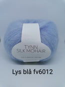 Lys blå Tynn Silk Mohair