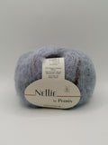 Nellie - Lyseblå-rosa-bordeaux