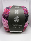 Lyserød-pink-sort Gomitolo Fumo
