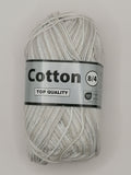 Cotton 8/4 - Lysgrå/Hvid 