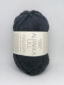 Midnatsblå Alpakka Ull