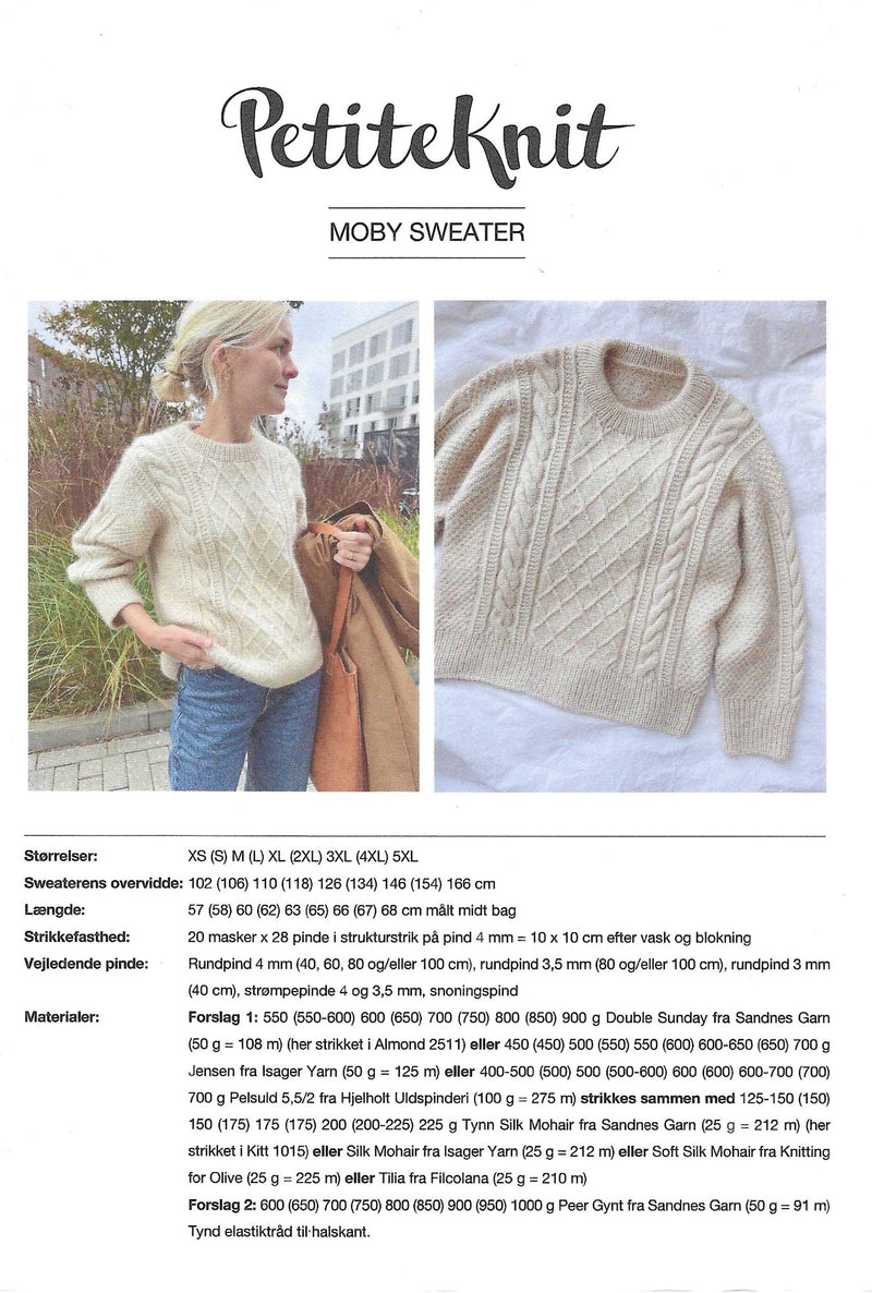 Moby Sweater  - PetiteKnit opskrift