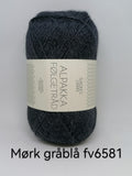 Alpakka Følgetråd - Mørk Gråblå