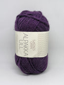 Mørke lilla Alpakka Ull