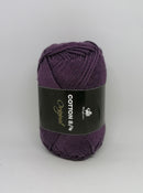 Mørk lilla 8/4 bomuld