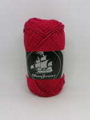 Mørk rød 8/4 bomuld