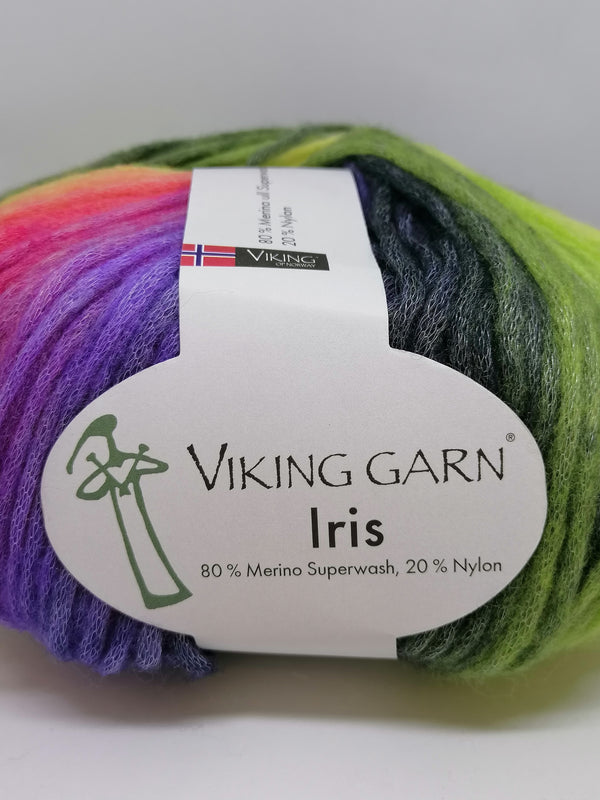 Iris - Fabriksinformation: Viking Garn, Borretoften 18, 4270 Høng - nettbutikken@viking-garn.no