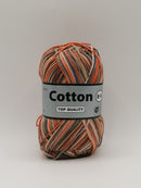 Cotton 8/4 - Multifarvet <orange og brun