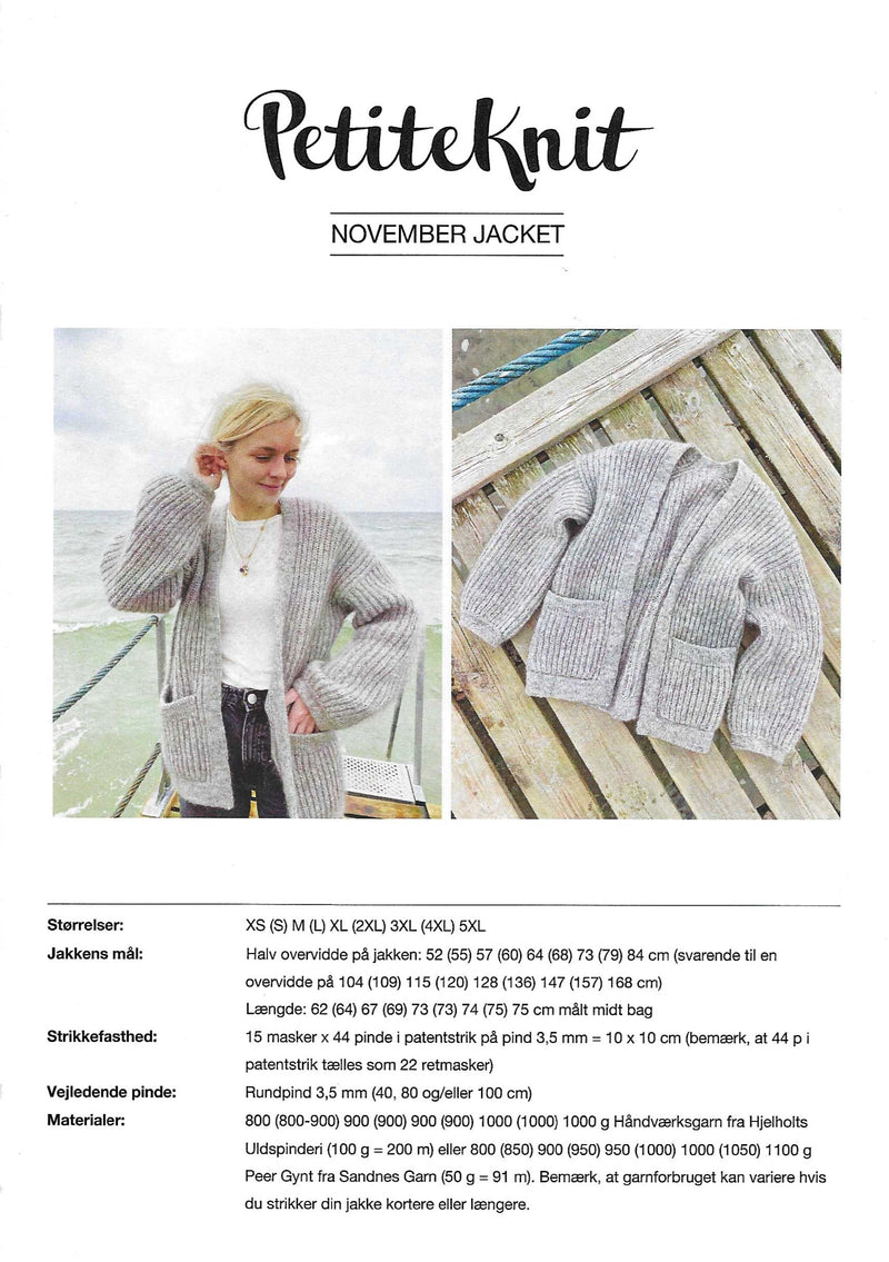November Jacket  - PetiteKnit opskrift