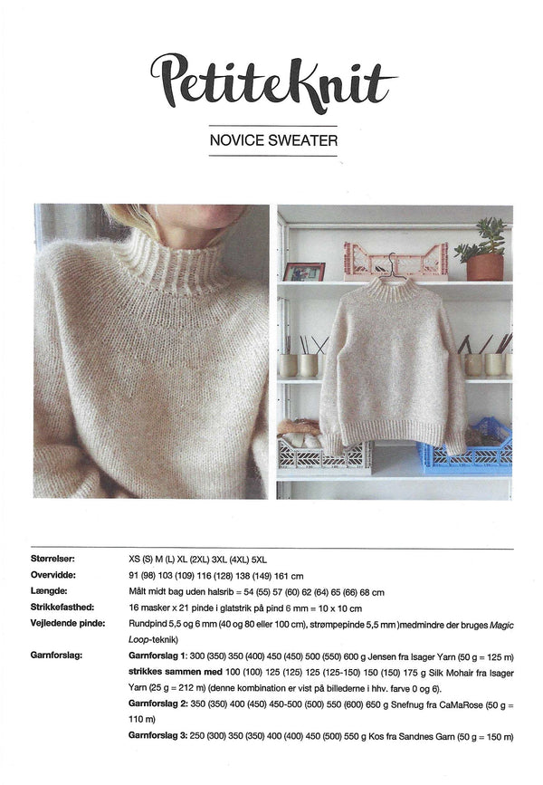 Novice Sweater - PetiteKnit opskrift
