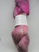 Pink Brriesprint Tynn Silk Mohair