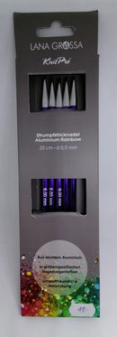 Strømpepinde Rainbow 20 cm