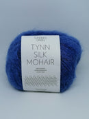 Regatta blå Tynn Silk Mohair